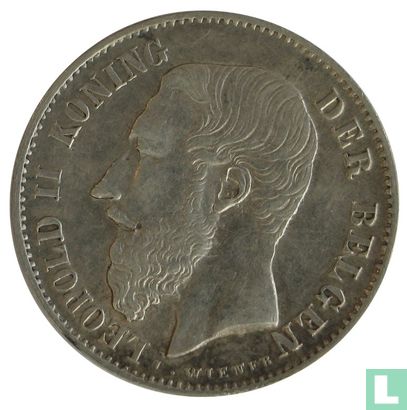 Belgique 50 centimes 1898 (NLD) - Image 2