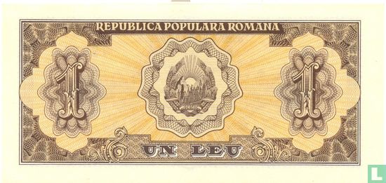 Roemenië 1 Leu 1952 - Afbeelding 2