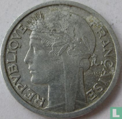 France 1 franc 1957 (avec B) - Image 2