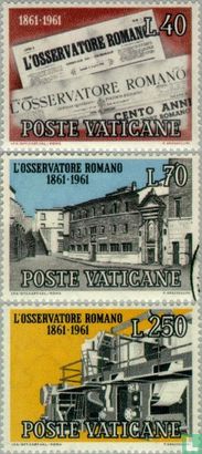 L ' Osservatore Romano 100 Jahre 