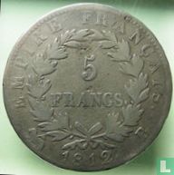 Frankrijk 5 francs 1812 (B) - Afbeelding 1