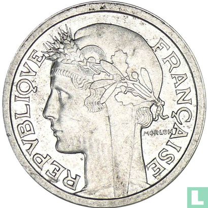 France 1 franc 1944 (aucune lettre) - Image 2