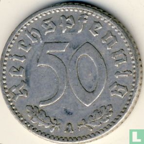 Empire allemand 50 reichspfennig 1940 (A) - Image 2
