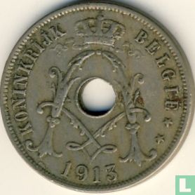 België 25 centimes 1913 (NLD) - Afbeelding 1