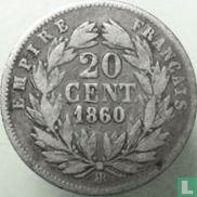 France 20 centimes 1860 (BB) - Image 1