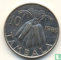 Malawi 10 tambala 1989 (non magnétique) - Image 1