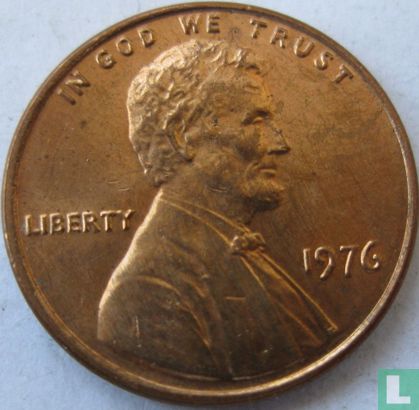 États-Unis 1 cent 1976 (sans lettre) - Image 1