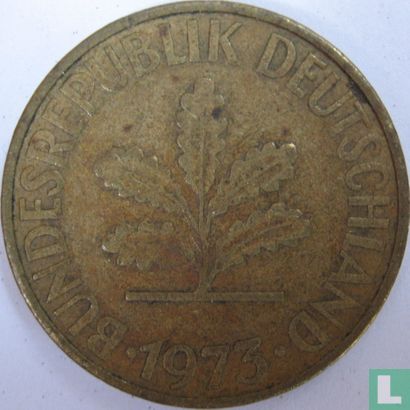Duitsland 10 pfennig 1973 (D) - Afbeelding 1