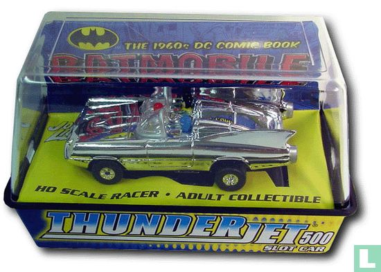 Thunderjet 500 DC Comic Book Silver Chrome Batmobile Tuff-ones - Afbeelding 1