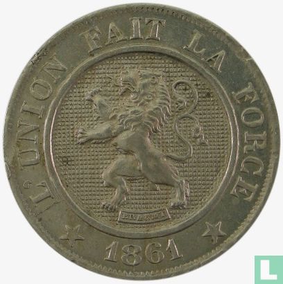 Belgique 10 centimes 1861 - Image 1
