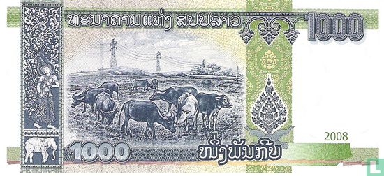 Laos 1.000 Kip - Image 2