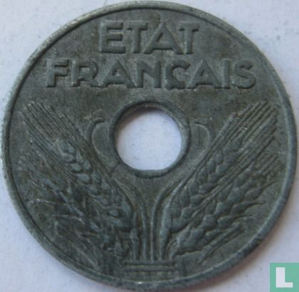 Frankrijk 20 centimes 1943 (3.5 g) - Afbeelding 2
