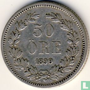 Zweden 50 öre 1899 - Afbeelding 1