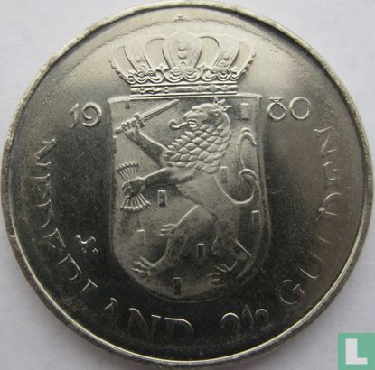 Pays-Bas 2½ gulden 1980 (fauté) "Investiture of New Queen" - Image 1