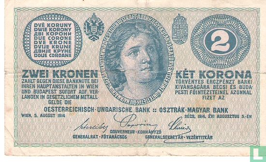 Oostenrijk 2 Kronen 1914 - Afbeelding 1