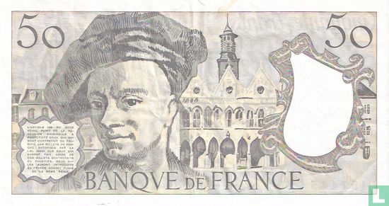 France 50 Francs 1989 - Image 2