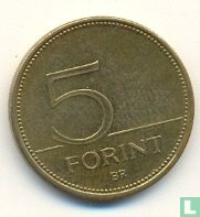 Ungarn 5 Forint 1994 - Bild 2