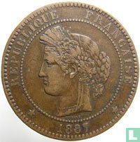 Frankrijk 10 centimes 1887 - Afbeelding 1