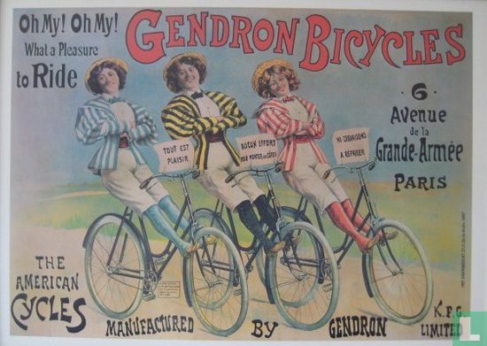Affiche Gendron Bicycles