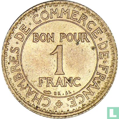 Frankrijk 1 franc 1925 - Afbeelding 2