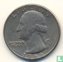 États-Unis ¼ dollar 1966 - Image 1