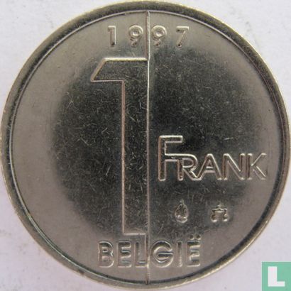 Belgique 1 franc 1997 (NLD) - Image 1