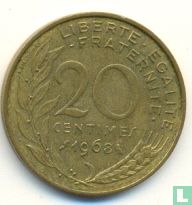 Frankrijk 20 centimes 1968 - Afbeelding 1
