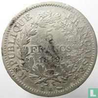 Frankreich 5 Franc 1849 (K) - Bild 1