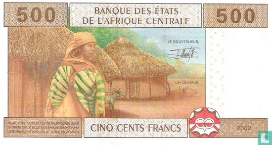 Centr.Afr.Stat. 500 Francs (M- Centraal Afrikaanse staten - J. F. Mamalepot & Louis Aleka-Rybert)  - Afbeelding 2