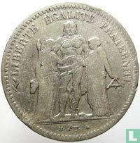Frankreich 5 Franc 1849 (K) - Bild 2