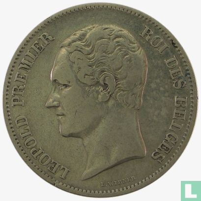 Belgique 2½ francs 1848 (petite tête) - Image 2