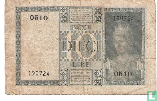 Italy 10 Lire - Image 2