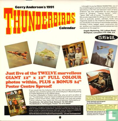 Thunderbirds Calendar 1991 - Image 2