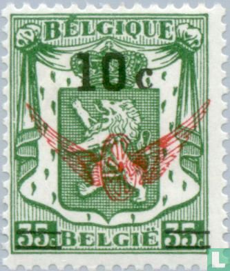 Small State coat of arms, with overprint