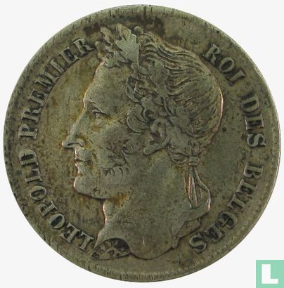 Belgium ½ franc 1843 - Image 2
