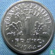 Frankrijk 1 franc 1944 (B) - Afbeelding 1