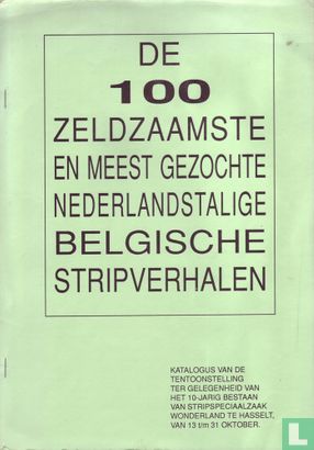 De 100 zeldzaamste en meest gezochte Nederlandstalige Belgische stripverhalen - Afbeelding 1