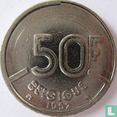 België 50 francs 1992 (FRA) - Afbeelding 1