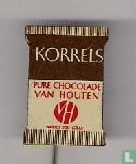 Van Houten Korrels pure chocolade