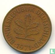 Duitsland 10 pfennig 1971 (J - groot muntteken) - Afbeelding 1