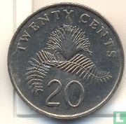 Singapour 20 cents 1988 - Image 2