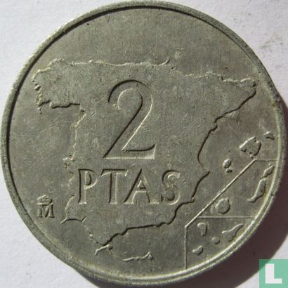 Espagne 2 pesetas 1984 - Image 2