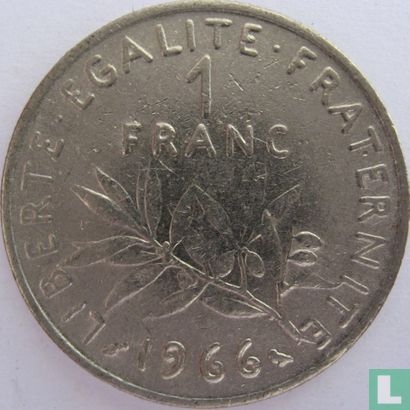 Frankrijk 1 franc 1966 - Afbeelding 1