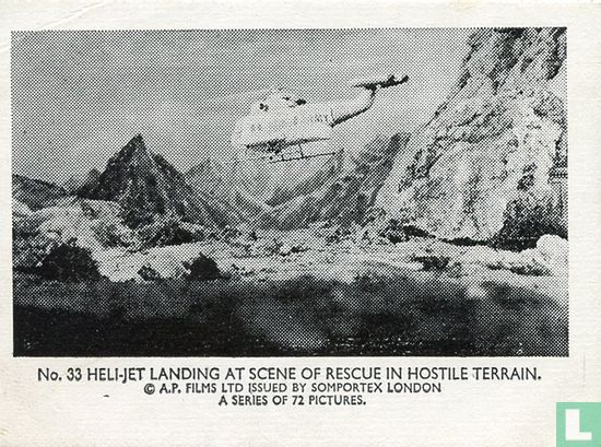 Heli-jet landing at scene of rescue in hostile terrain. - Image 1
