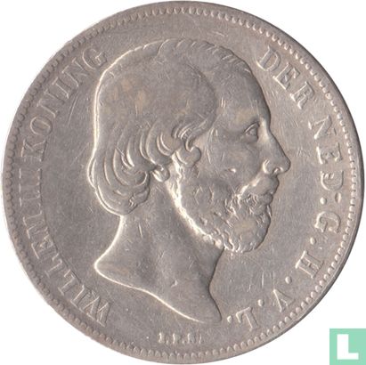 Nederland 1 gulden 1865 - Afbeelding 2