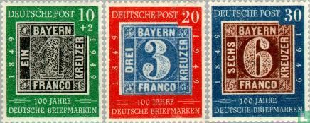 100 Jahre deutsche Briefmarken 1849-1949 
