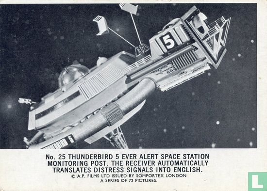 Thunderbird 5 ever alert space station monitoring post. The receiver automatically translates distress signals into English. - Afbeelding 1