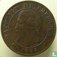 France 2 centimes 1856 (K) - Image 1