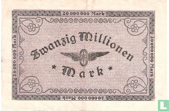 Köln 20 Miljoen Mark 1923 - Afbeelding 2