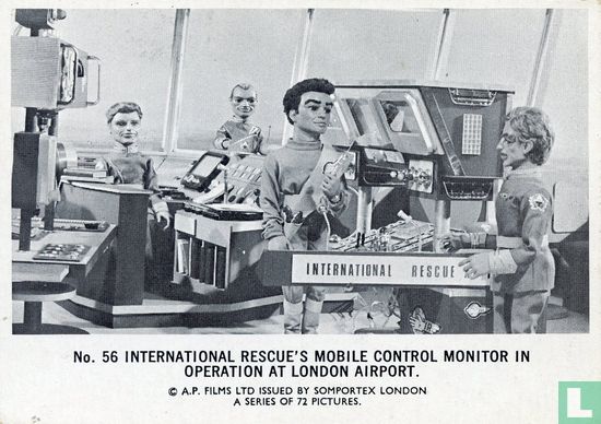 International Rescue's mobile control monitor in operation at London Airport. - Image 1